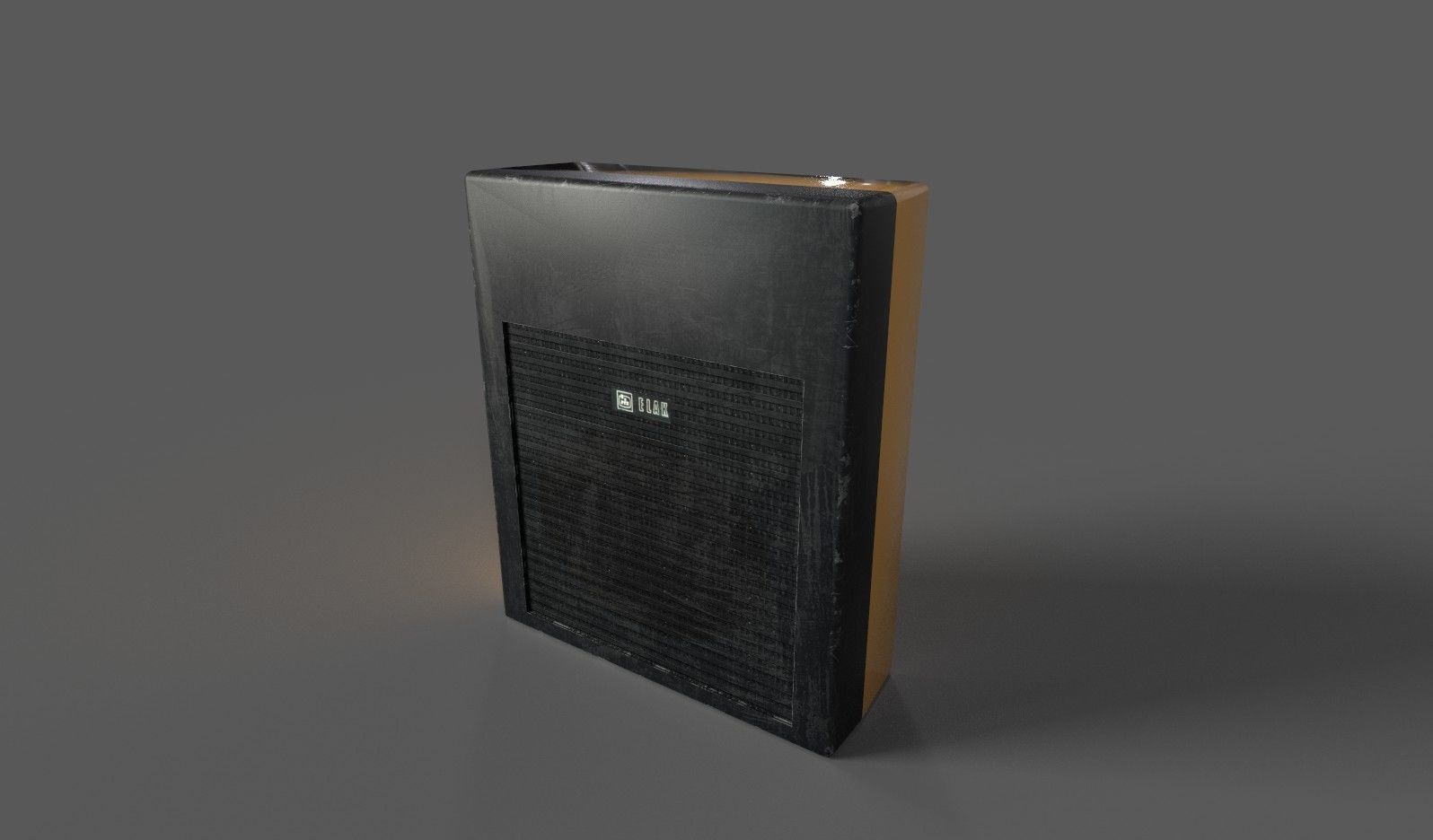 Vintage Gramophone Low-poly 3D model_14