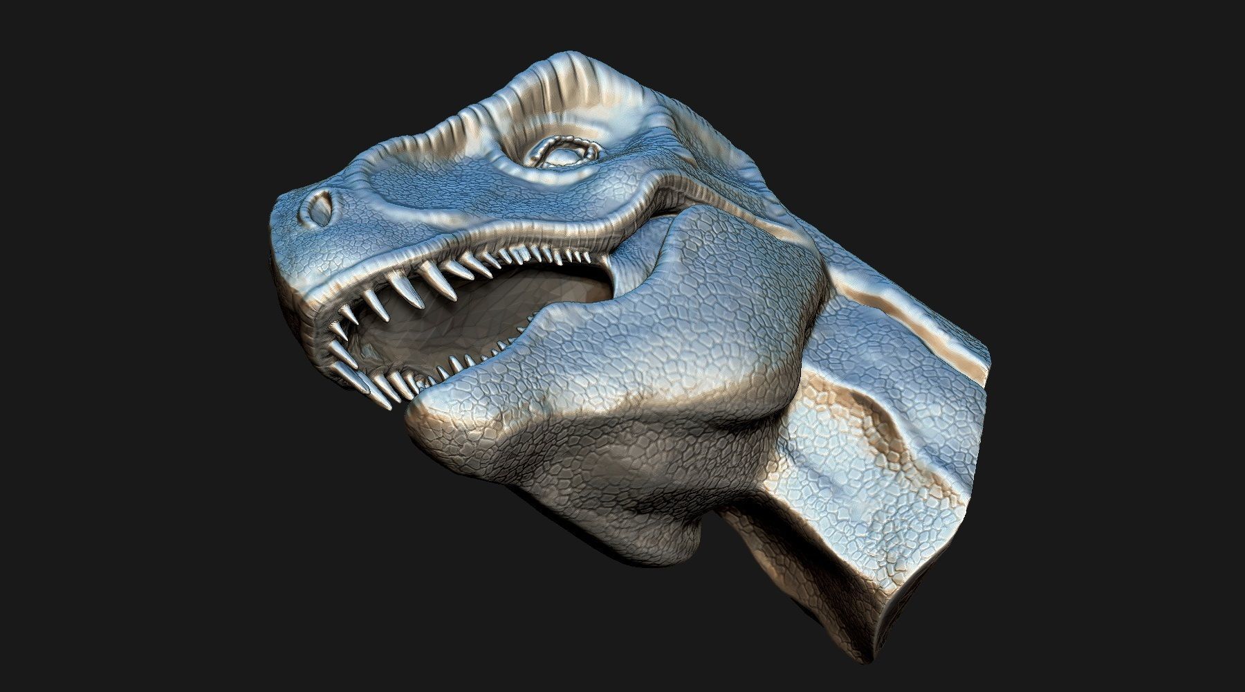 T-Rex Head 3D model for print 3D print model_8