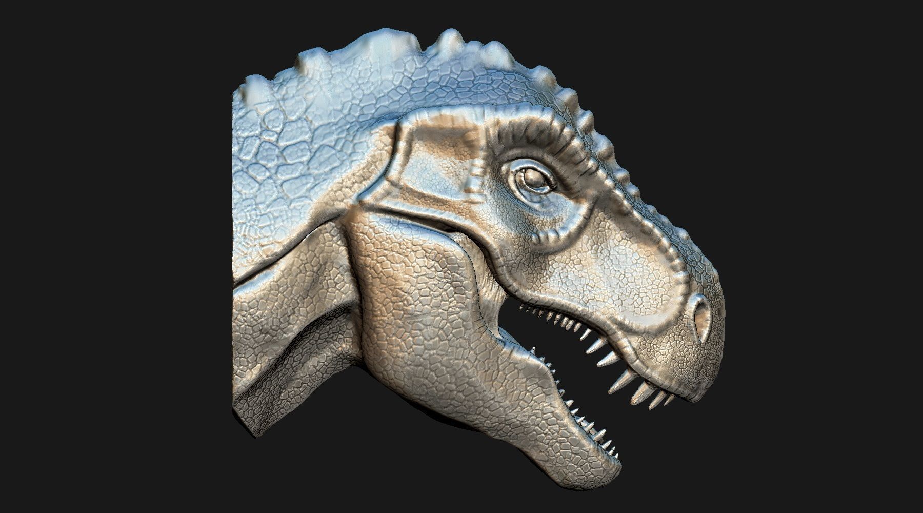 T-Rex Head 3D model for print 3D print model_3