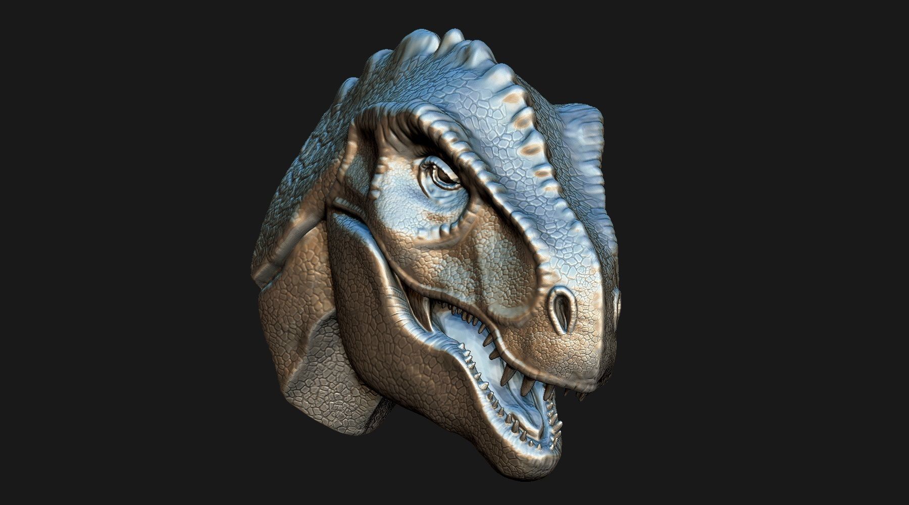 T-Rex Head 3D model for print 3D print model_2