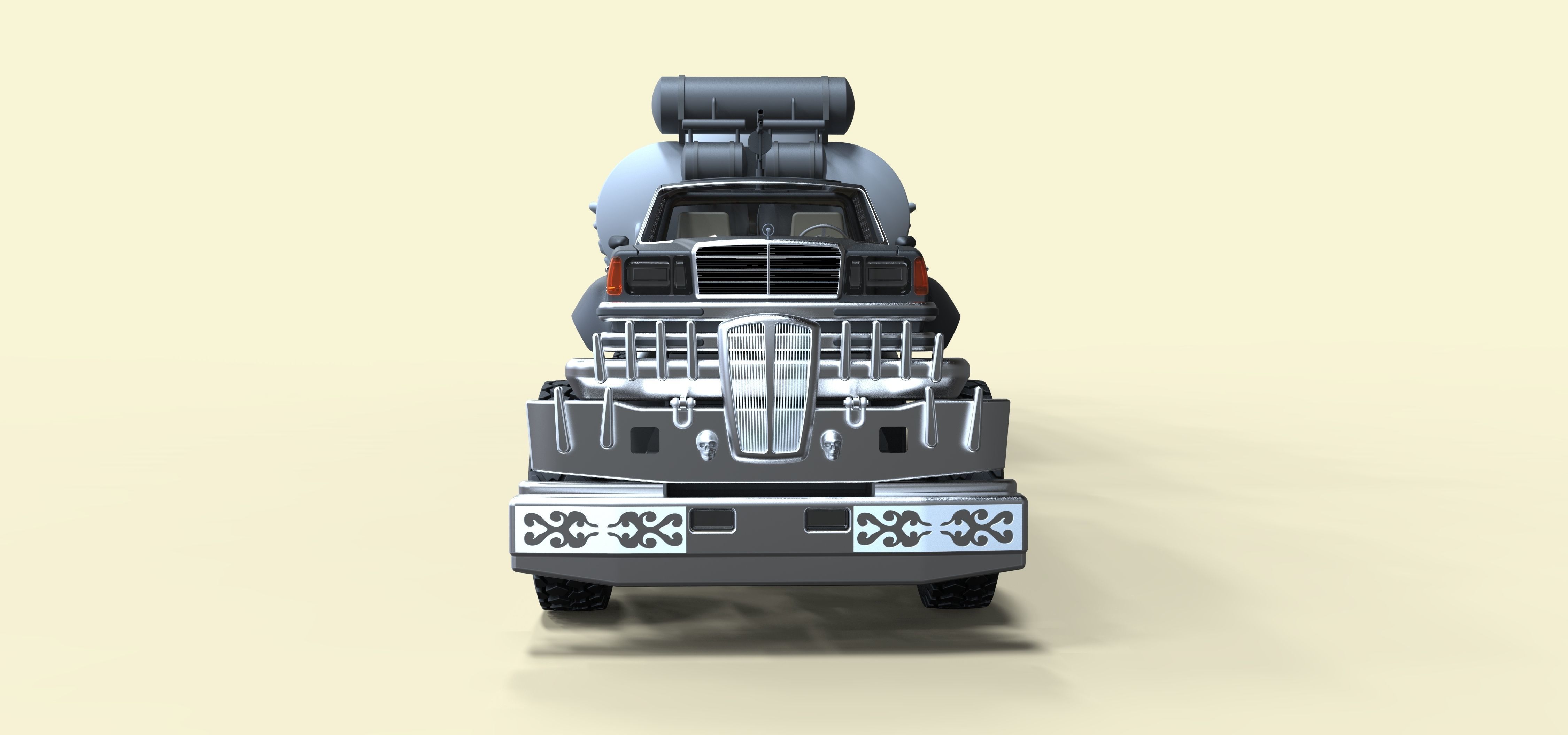 People eater fuel truck from movie Mad Max Fury road 3D model_5
