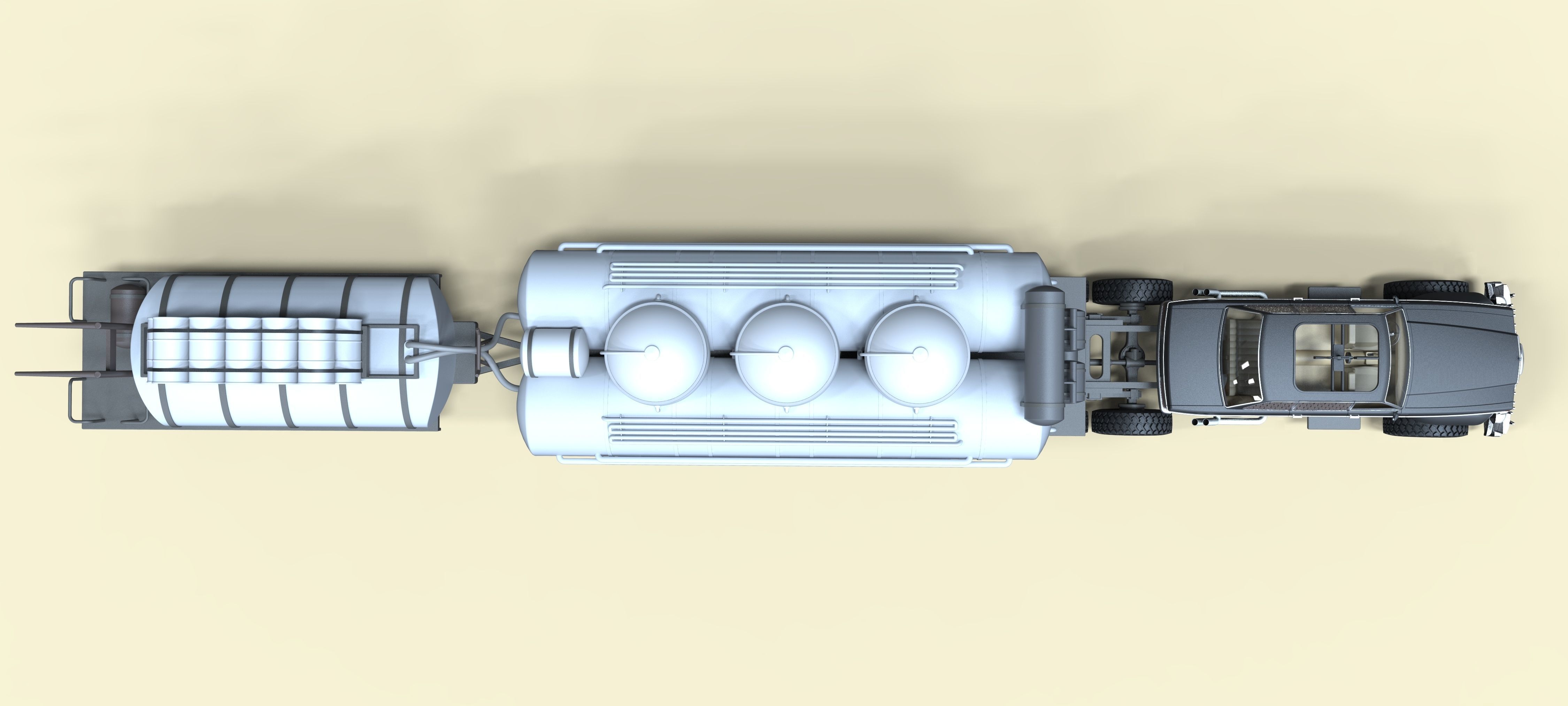 People eater fuel truck from movie Mad Max Fury road 3D model_8