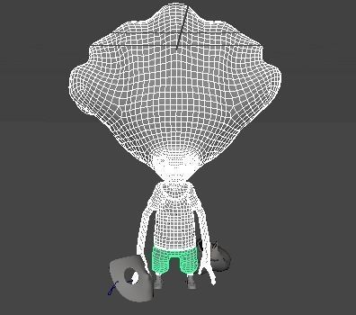 Oyster Boy Low-poly 3D model_4