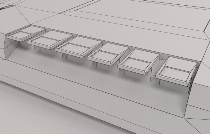 Cassette Tape Recorder Low-poly 3D model_4