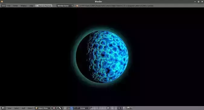 Star Blue Planet - Blender Game Engine