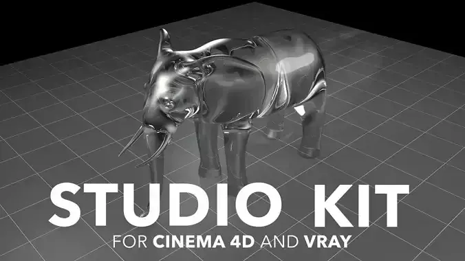 Studio kit for Cinema 4d and VRAY 3D model