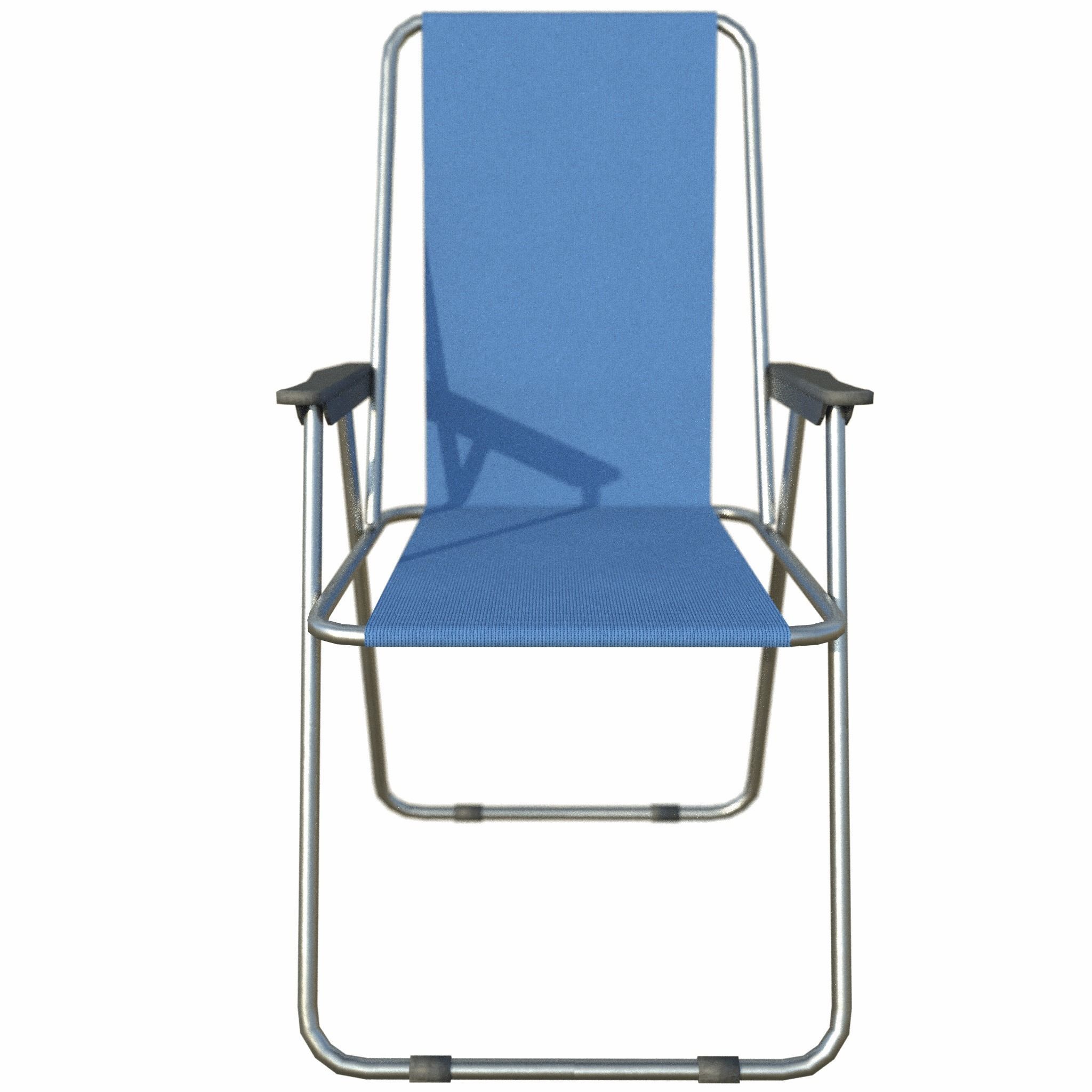 Camping Chair Low-poly 3D model_8