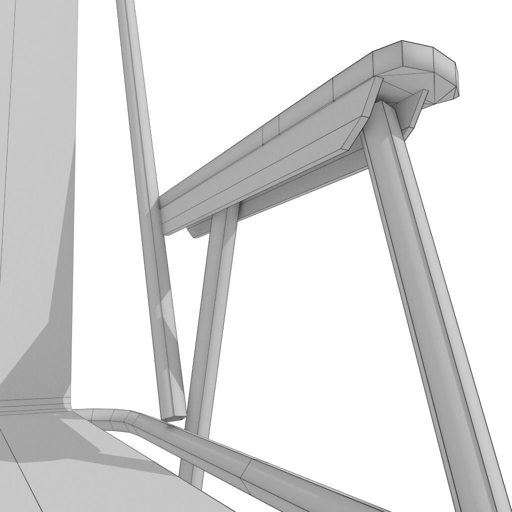 Camping Chair Low-poly 3D model_18