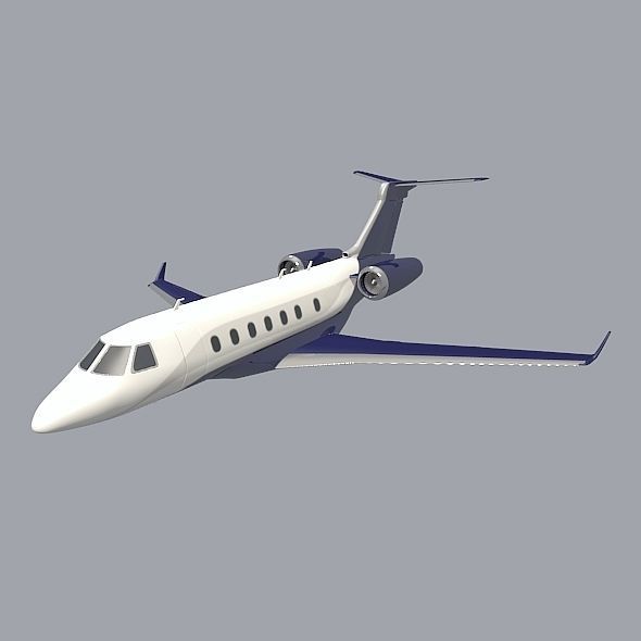 Embraer Legacy 500 private jet 3D model_6
