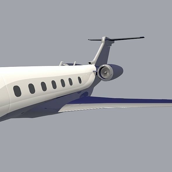 Embraer Legacy 500 private jet 3D model_7
