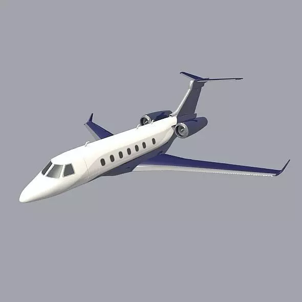 Embraer Legacy 500 private jet 3D model_0