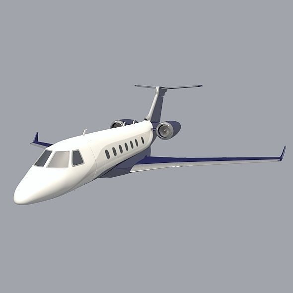 Embraer Legacy 500 private jet 3D model_3