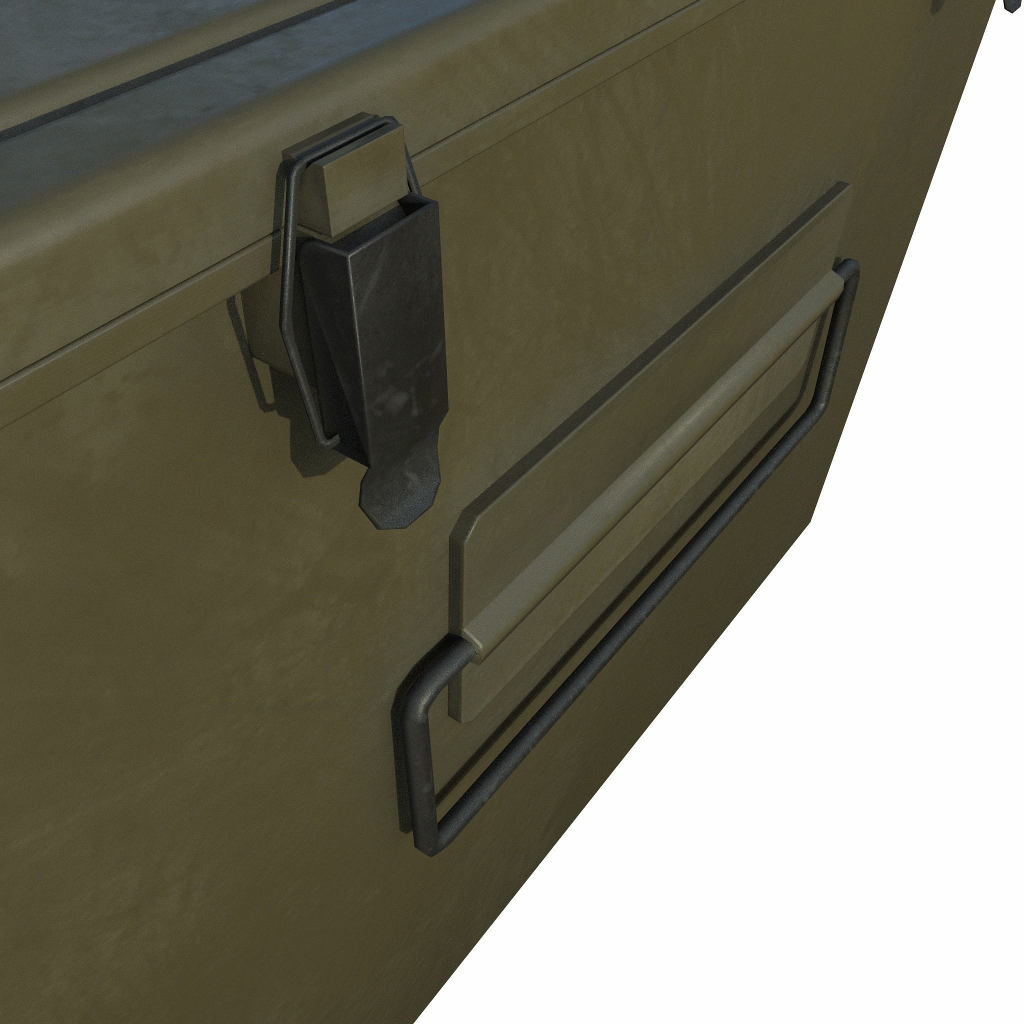 Military First Aid Kit Low-poly 3D model_5