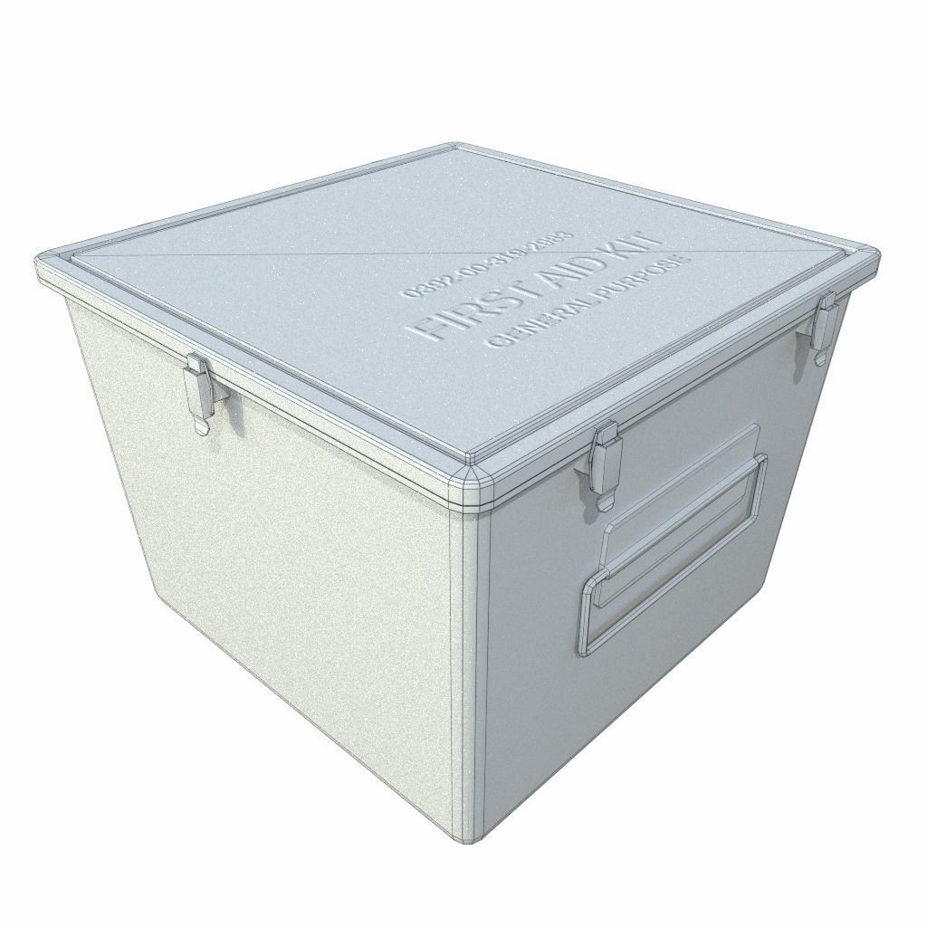 Military First Aid Kit Low-poly 3D model_8