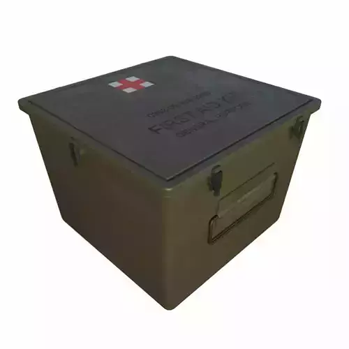 Military First Aid Kit Low-poly 3D model
