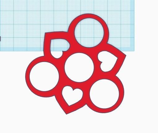 Heart Fidget Spinner Free 3D print model_2