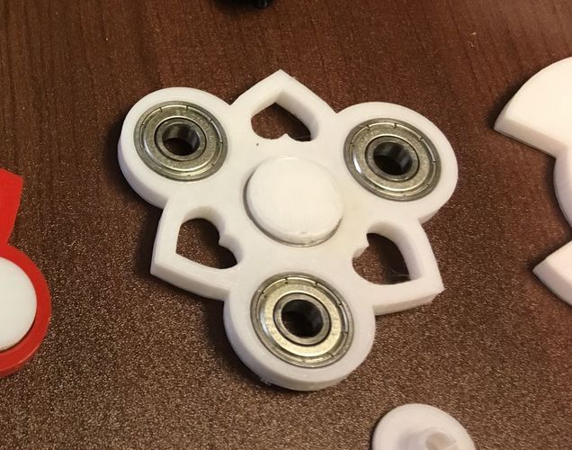 Heart Fidget Spinner Free 3D print model