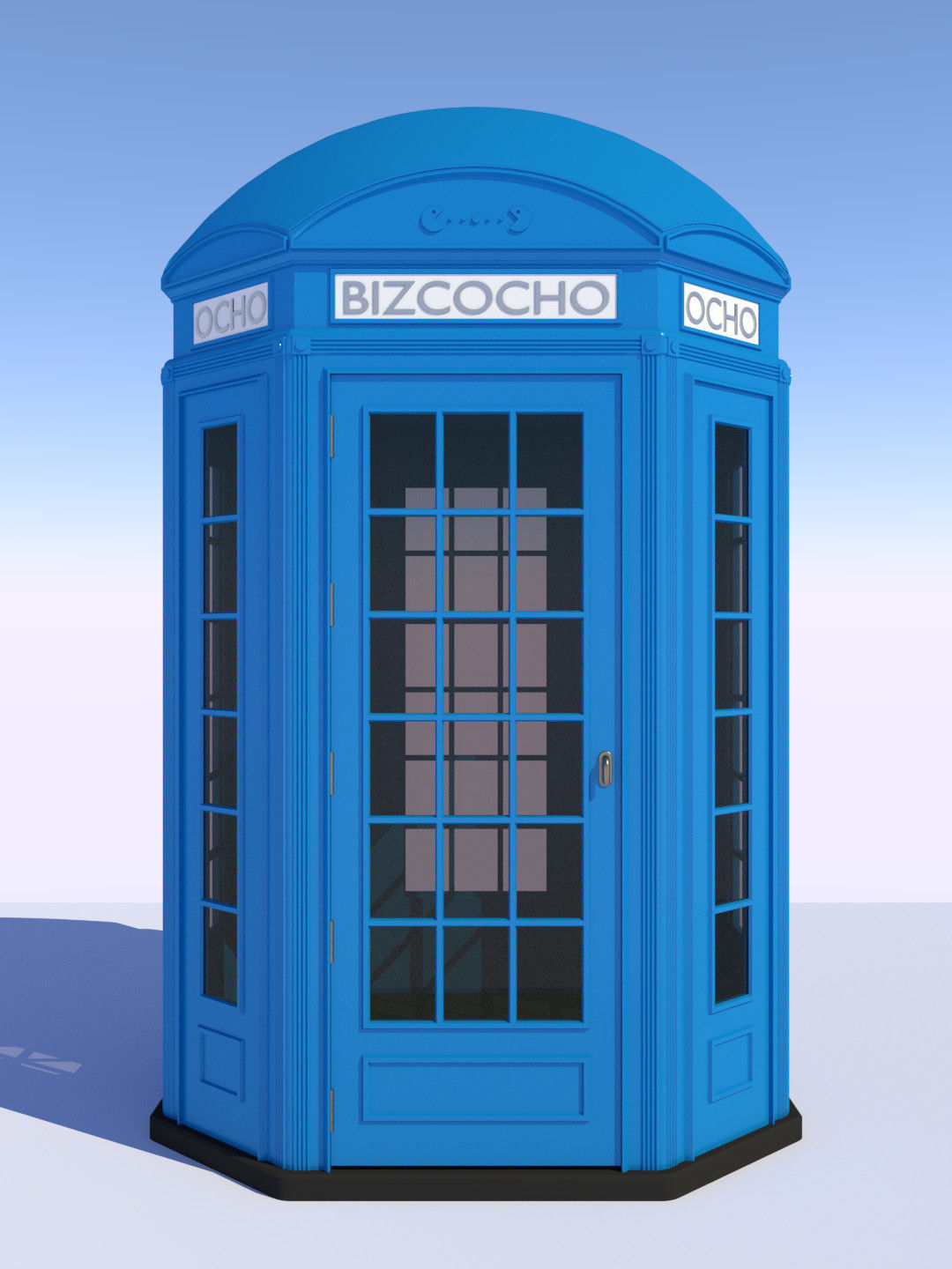 5x Classic British Phone Both different shapes 3D model_5
