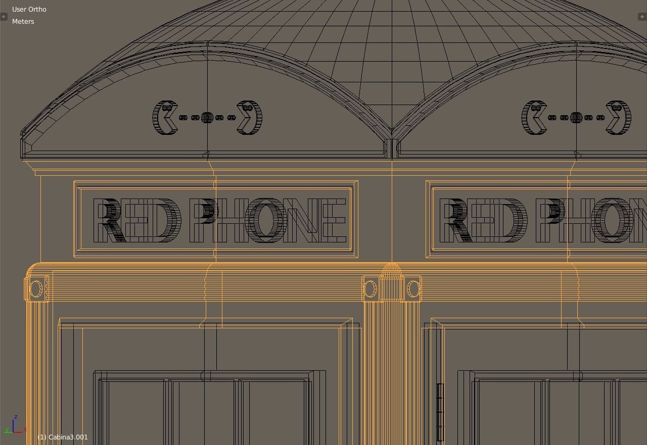 5x Classic British Phone Both different shapes 3D model_17