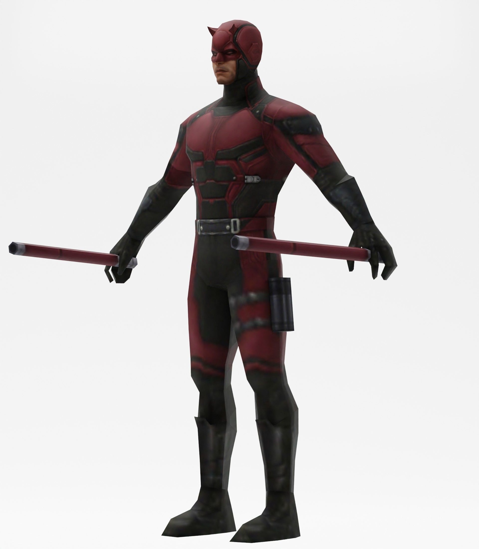 Daredevil avengers Low-poly 3D model_19