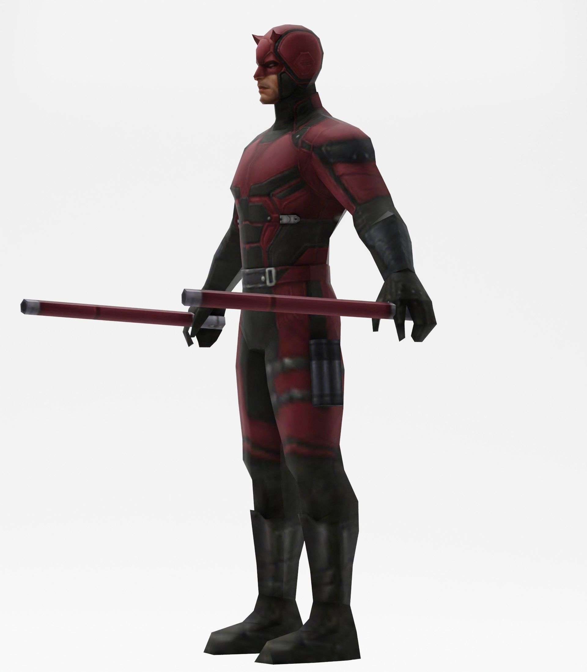 Daredevil avengers Low-poly 3D model_17