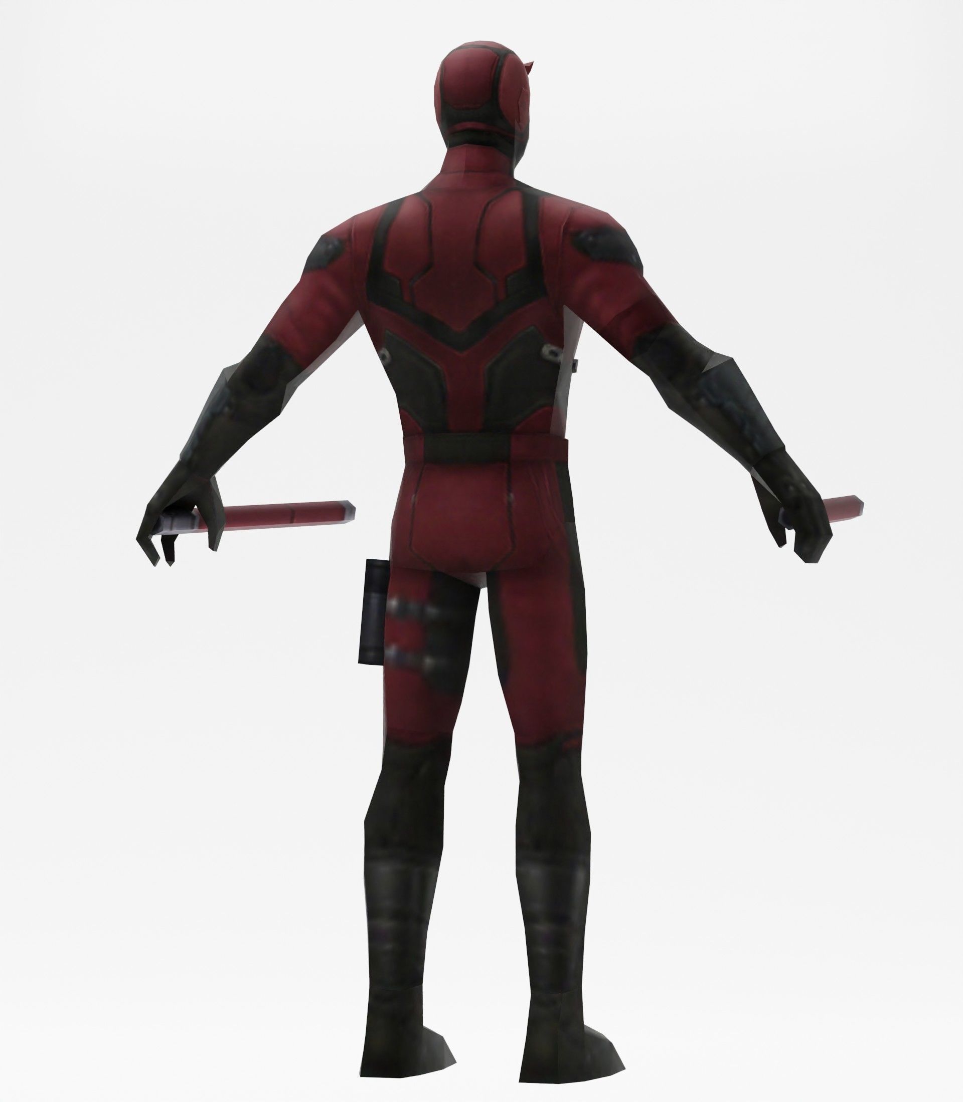 Daredevil avengers Low-poly 3D model_8