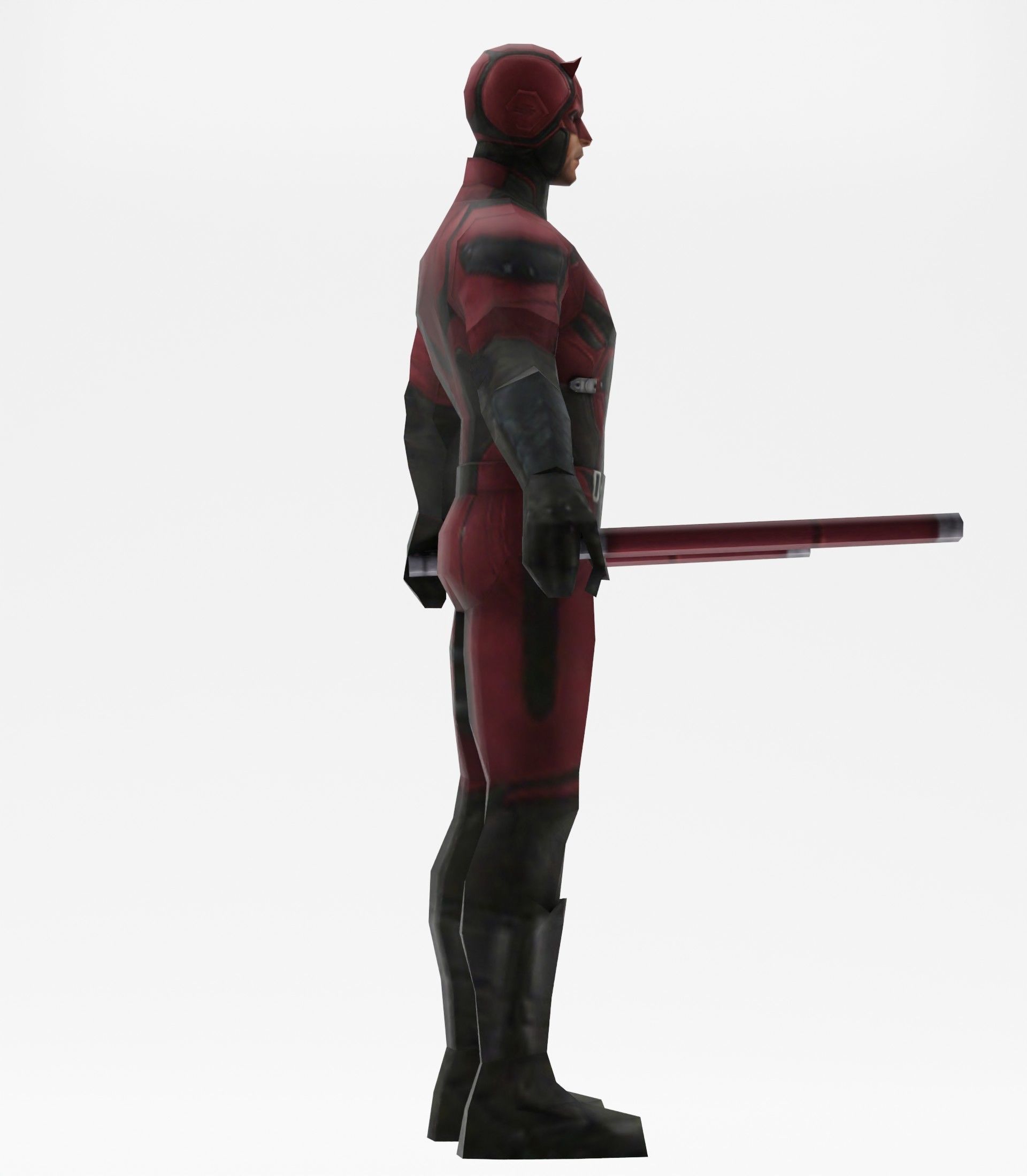 Daredevil avengers Low-poly 3D model_5