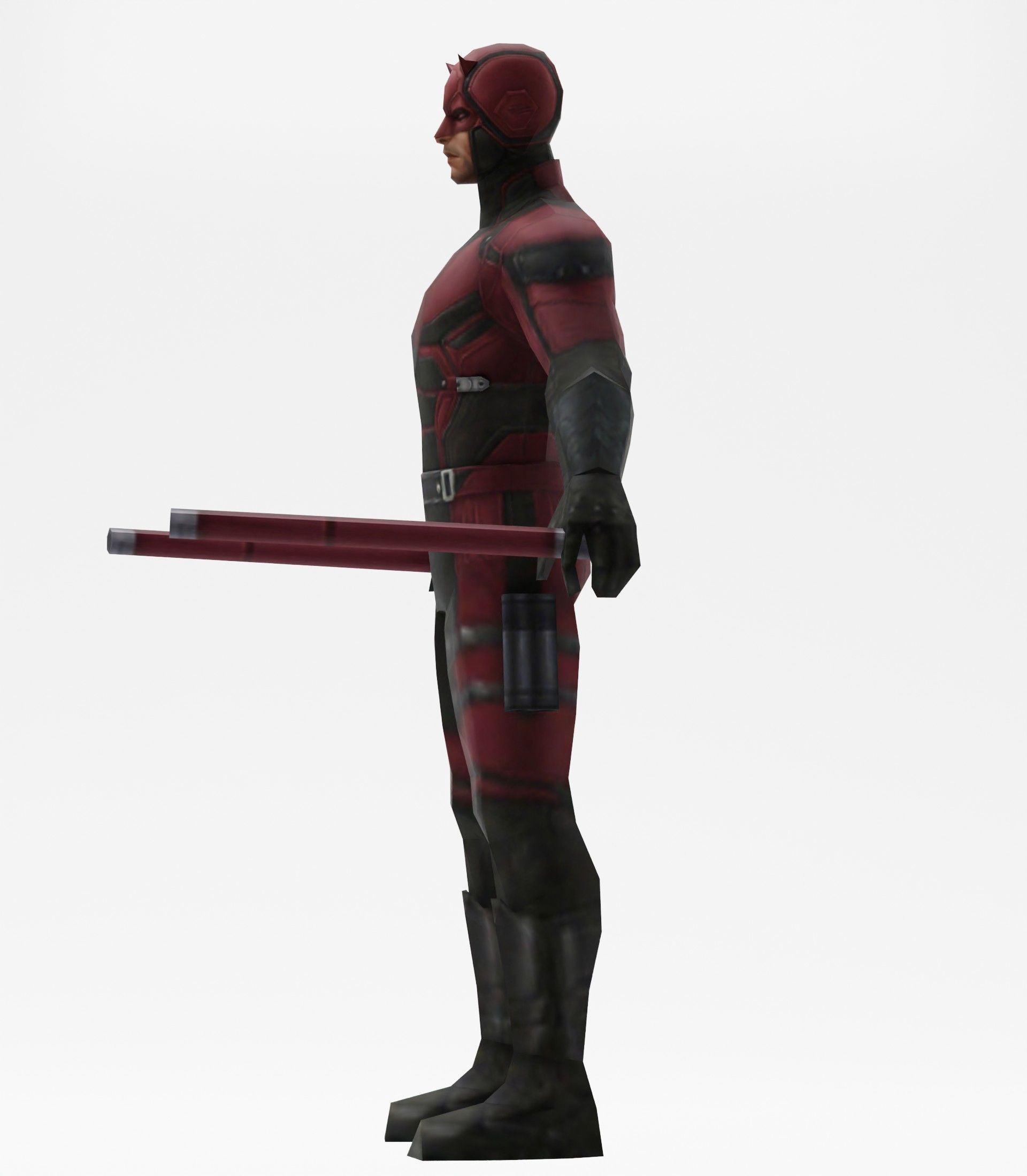 Daredevil avengers Low-poly 3D model_15