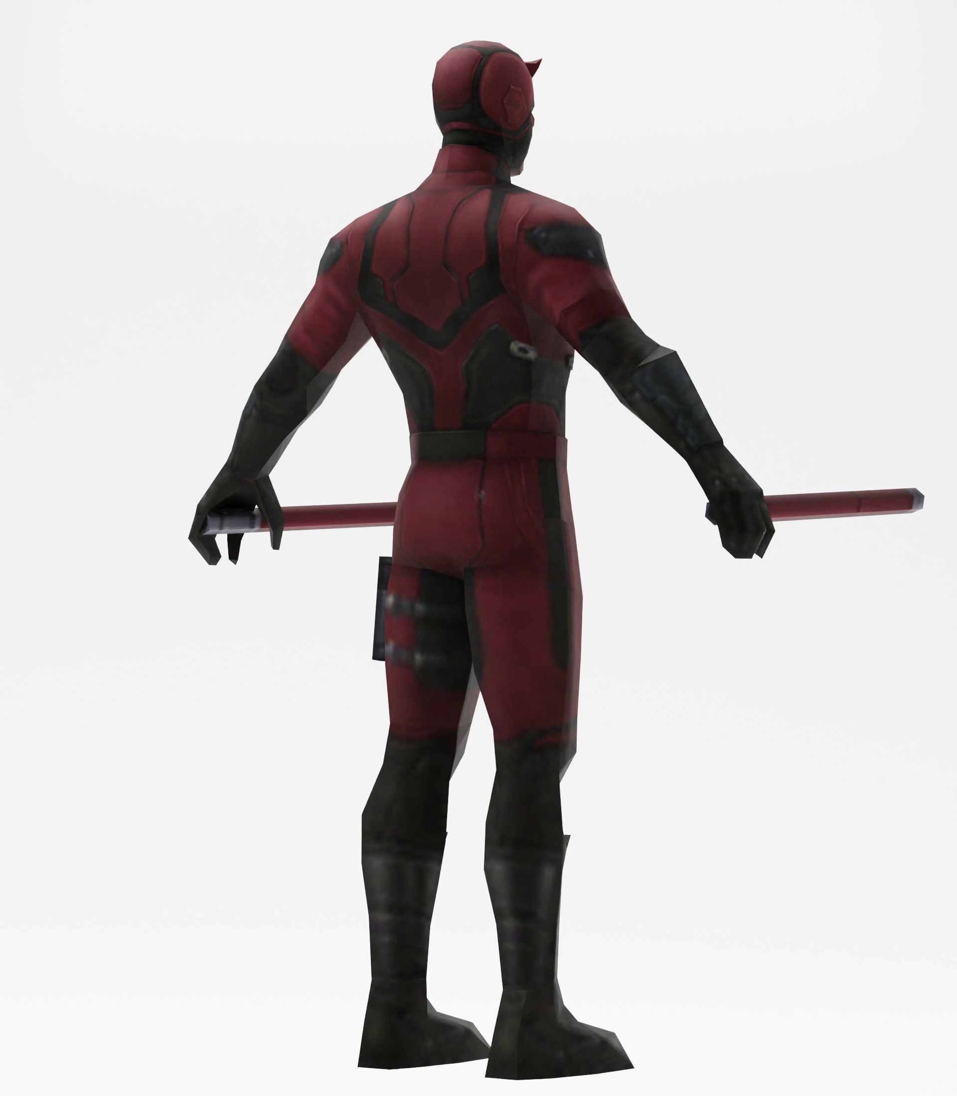Daredevil avengers Low-poly 3D model_7