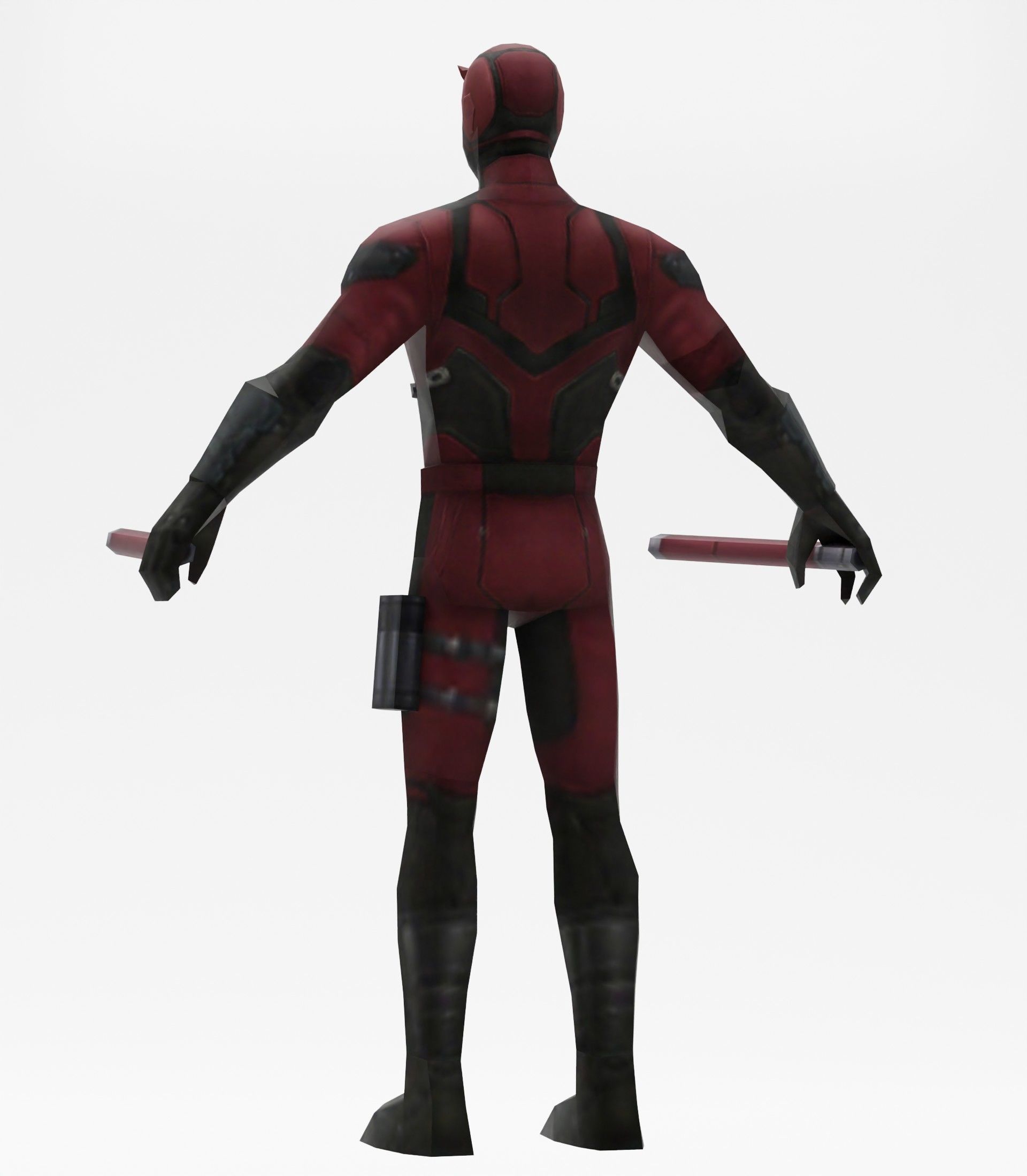 Daredevil avengers Low-poly 3D model_11