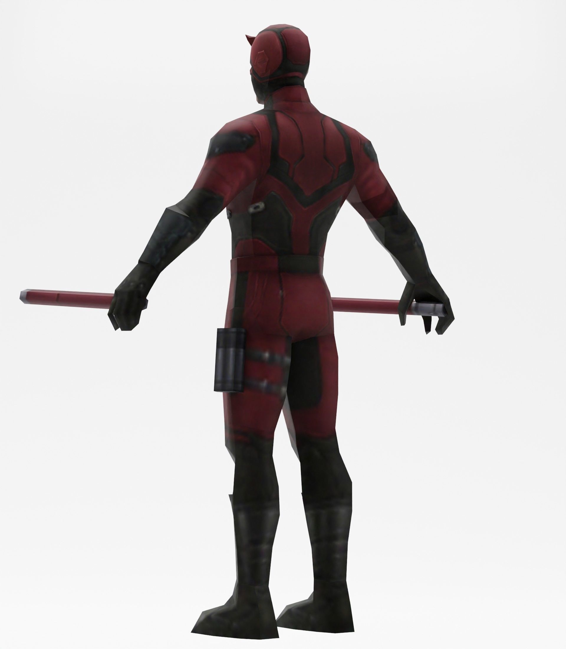 Daredevil avengers Low-poly 3D model_12