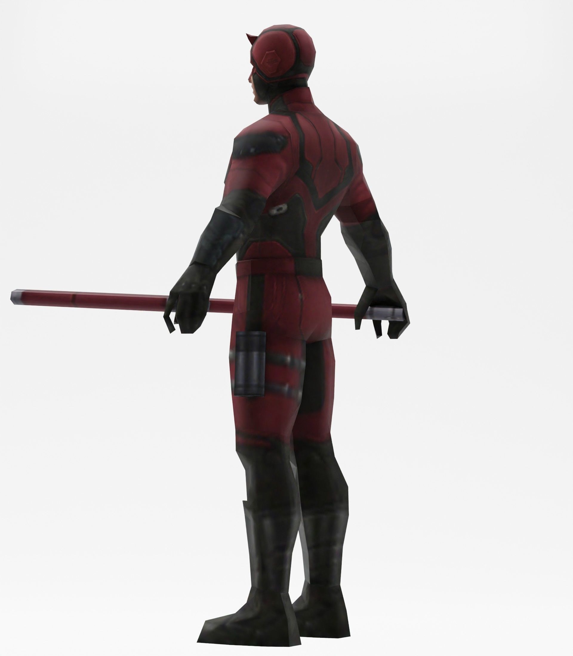 Daredevil avengers Low-poly 3D model_13