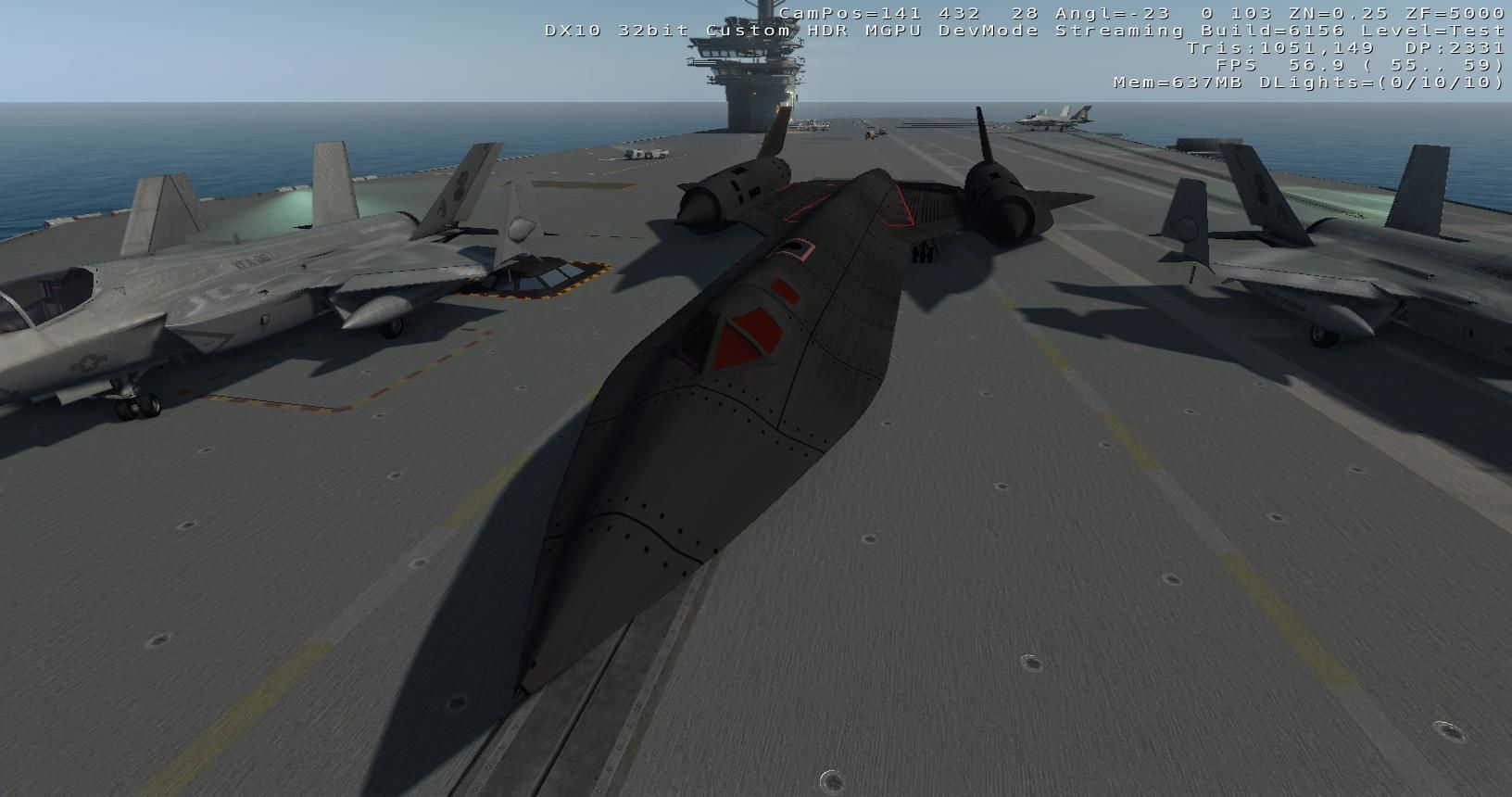 Lockheed SR-71 Blackbird Low-poly 3D model_7