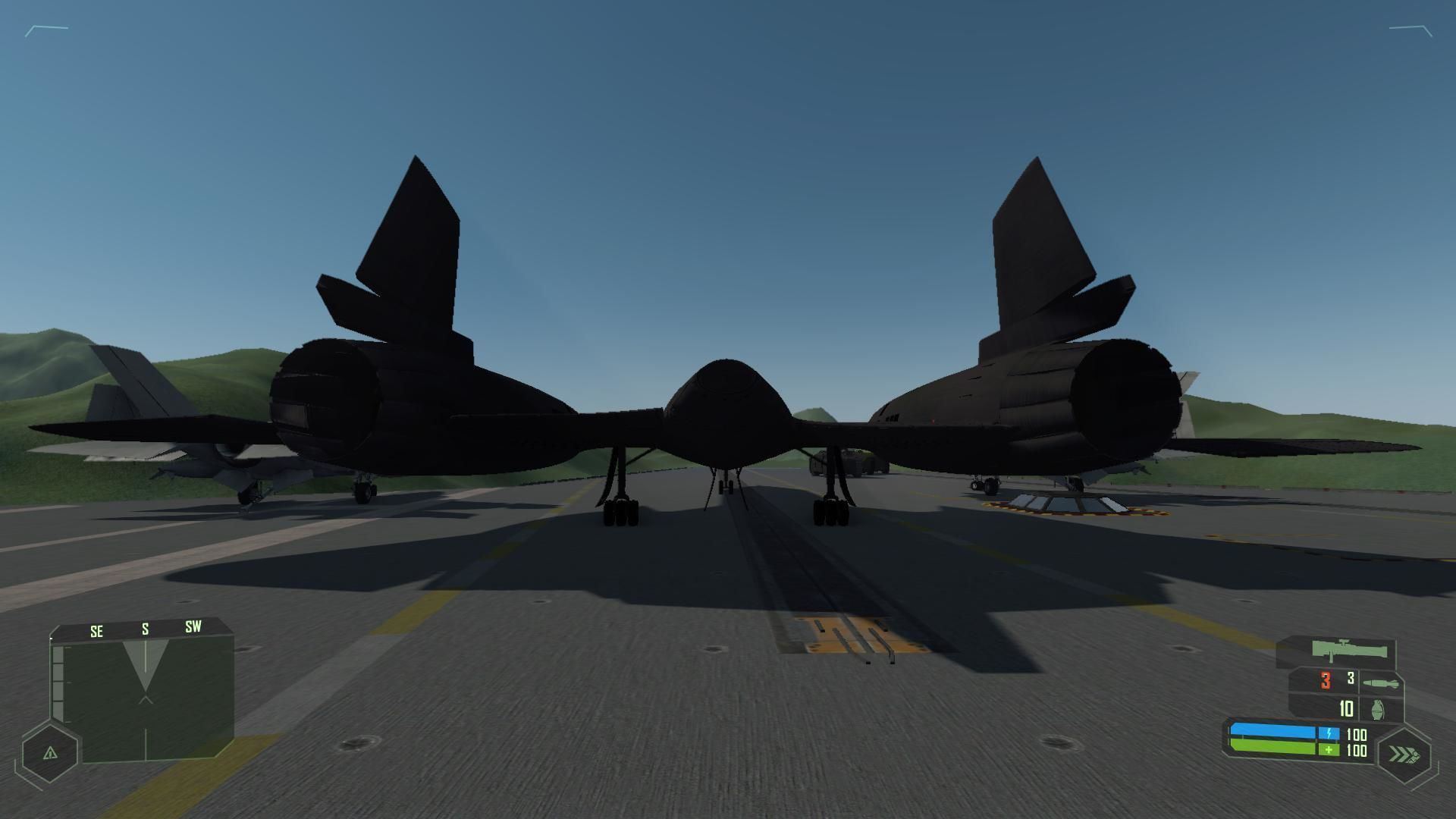 Lockheed SR-71 Blackbird Low-poly 3D model_10