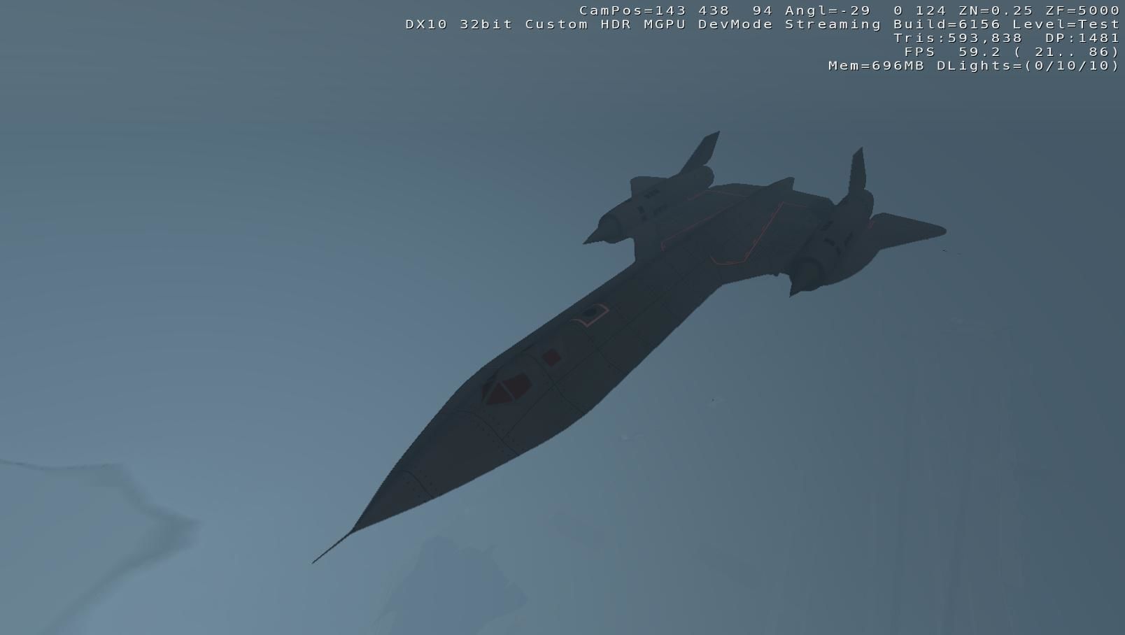 Lockheed SR-71 Blackbird Low-poly 3D model_14