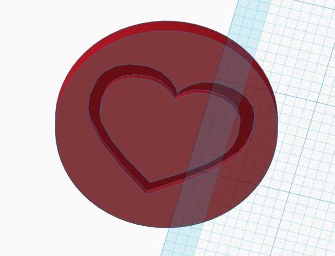 Bearing Cap-Heart-for Fidget Spinner Free 3D print model