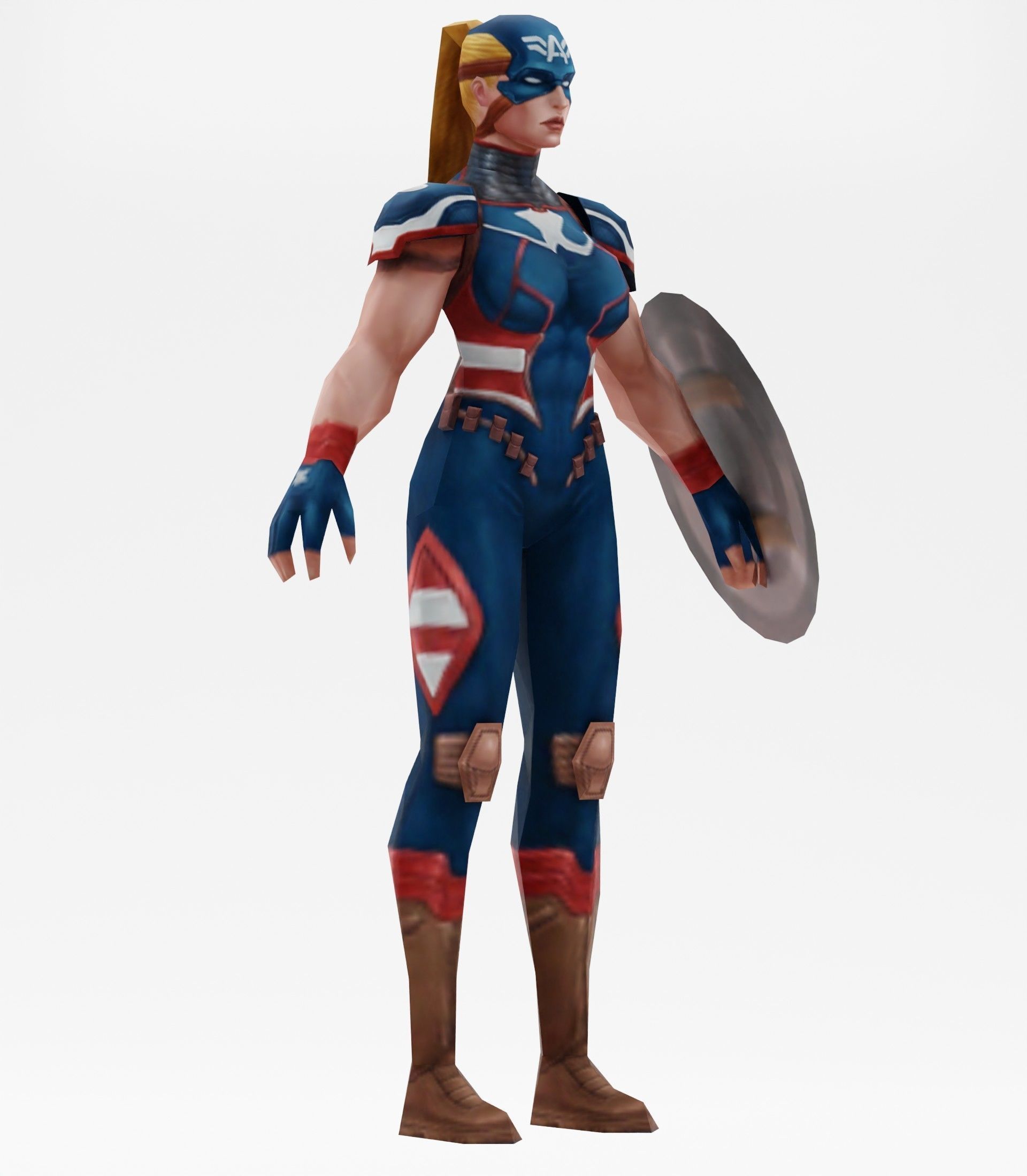 Captain America 3d model 3D model_2