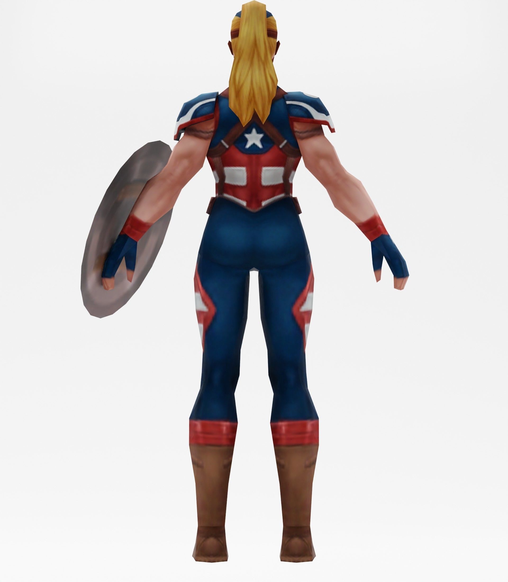 Captain America 3d model 3D model_9