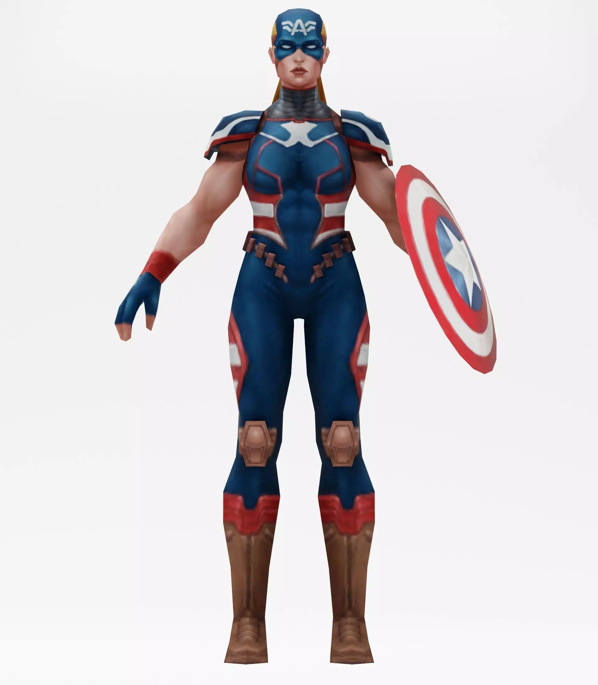 Captain America 3d model 3D model_0