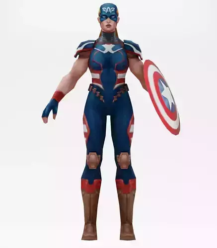 Captain America 3d model