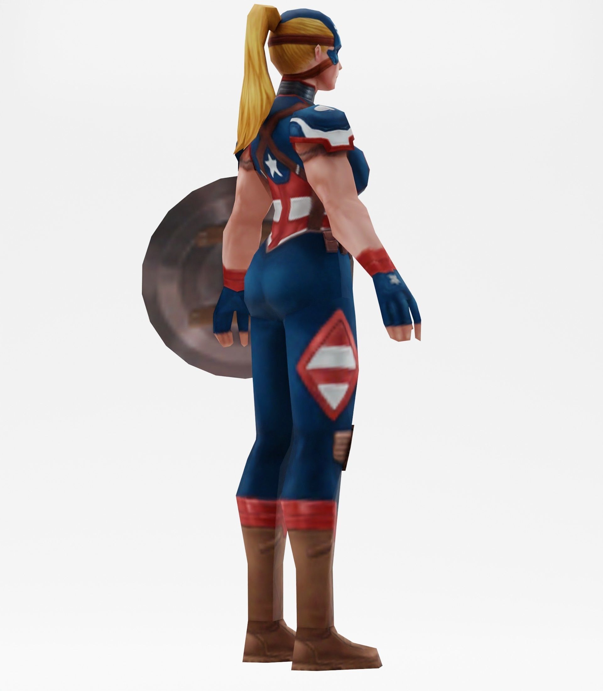Captain America 3d model 3D model_6