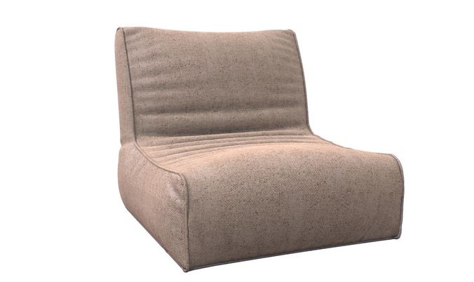 Bag Lounge Low-poly 3D model 7