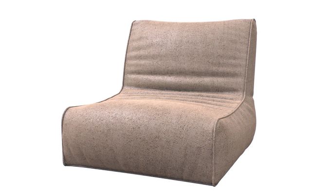 Bag Lounge Low-poly 3D model 6