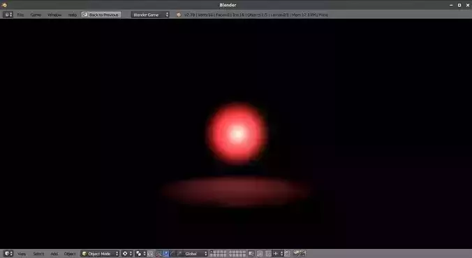 Energy Ball Red - Blender Game Engine