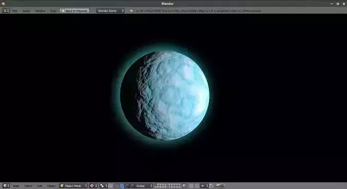 Ice Planet - Blender Game Engine 3D model