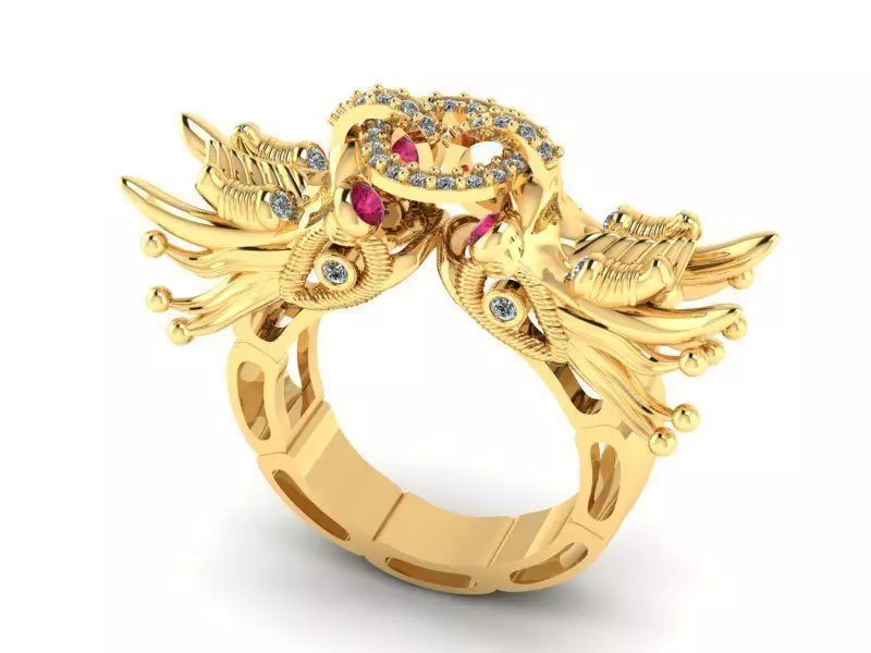 Dragon Ring Creative 3D print model