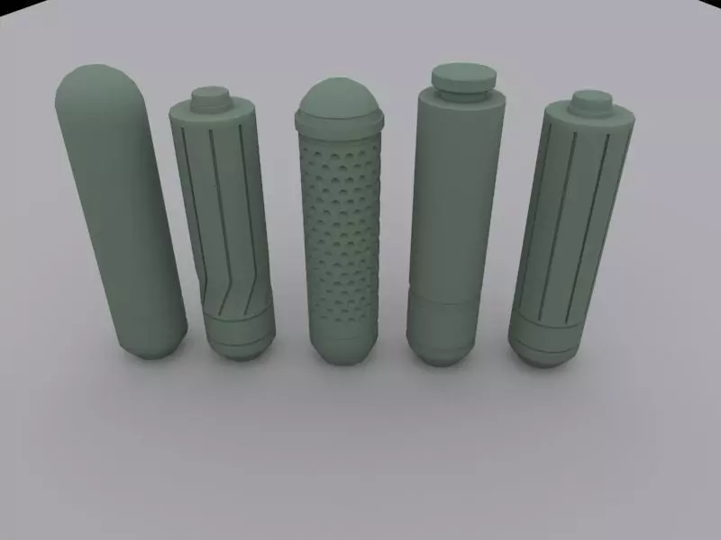 Green Arrow arrow heads 3D print model_0