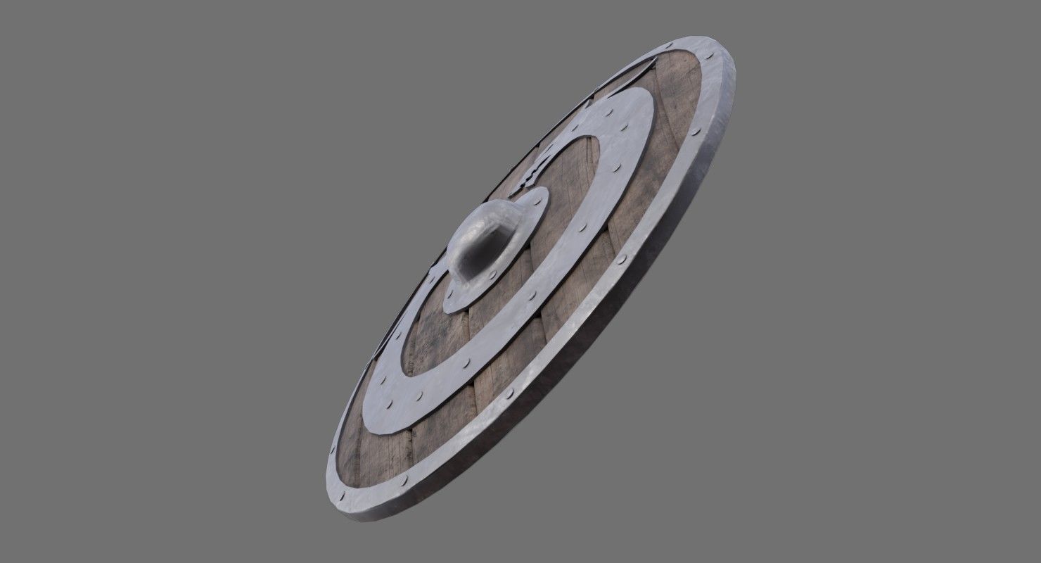 Shield 1A Low-poly 3D model_4