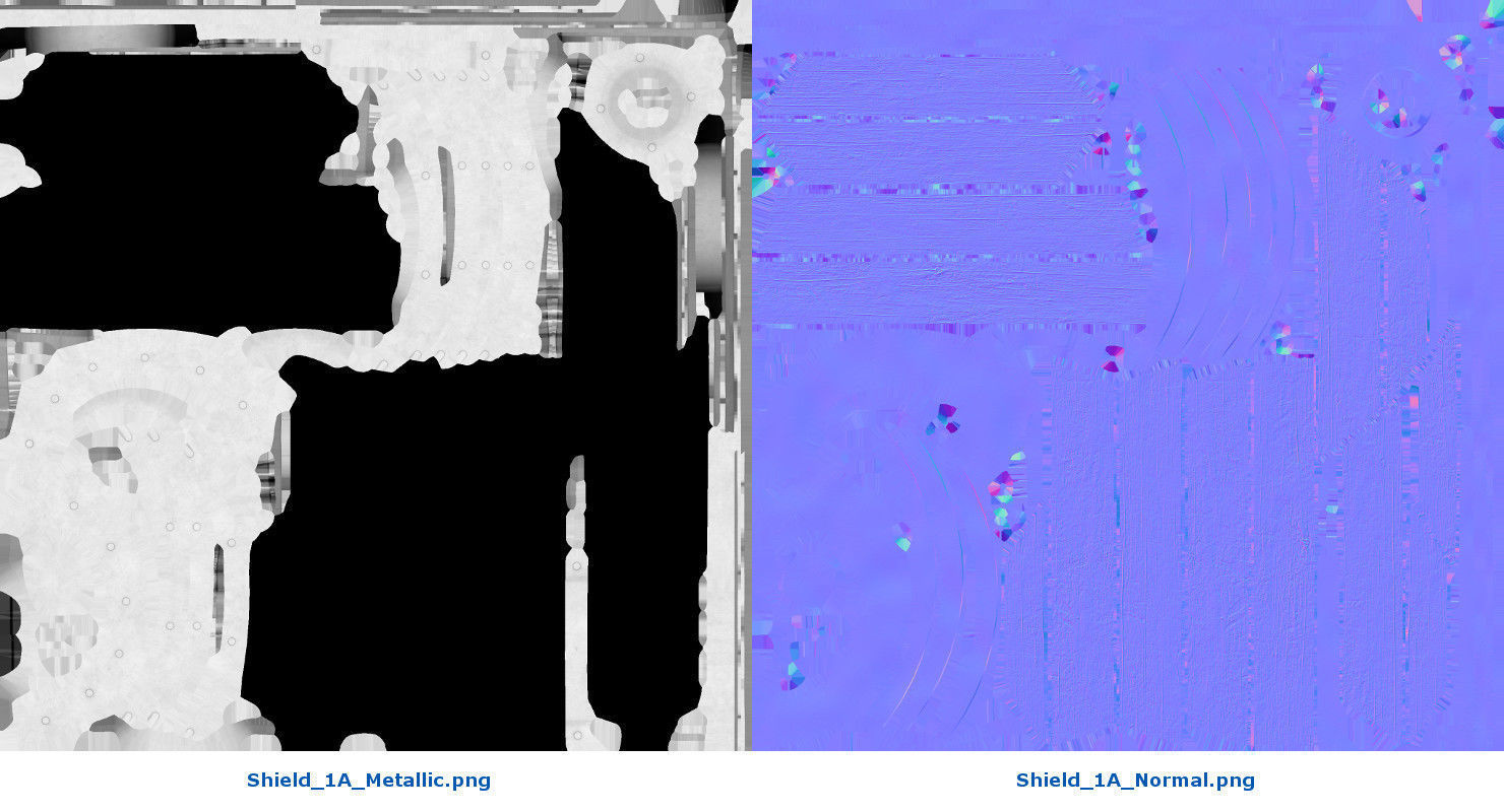 Shield 1A Low-poly 3D model_9