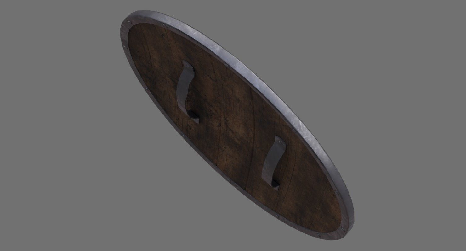 Shield 1A Low-poly 3D model_2